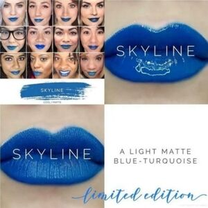Blue-Turquoise Matte Lipstick